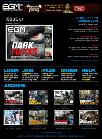 EGM[i] The Digital Magazine Website